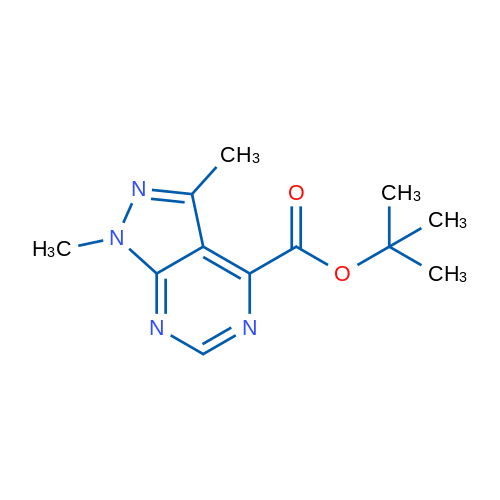 tert-Butyl 1,3-dimethyl-1H-pyrazolo[3,4-d]pyrimidine-4-carboxylate 1g