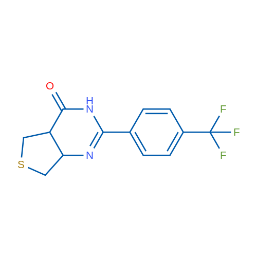 2-(4-(Trifluoromethyl)phenyl)-4a,5,7,7a-tetrahydrothieno[3,4-d]pyrimidin-4(3H)-one 1g
