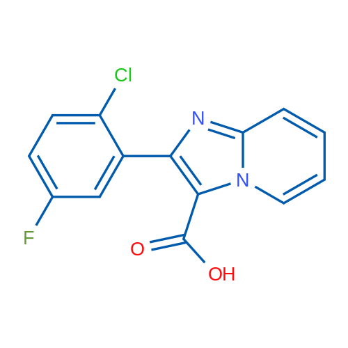 2-(2-Chloro-5-fluorophenyl)imidazo[1,2-a]pyridine-3-carboxylic acid 1g