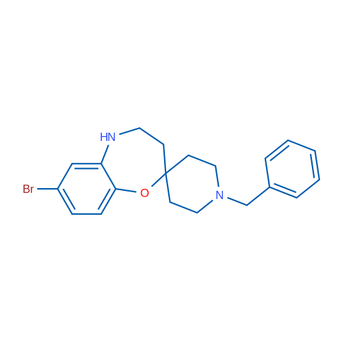 1'-Benzyl-7-bromo-4,5-dihydro-3H-spiro[benzo[b][1,4]oxazepine-2,4'-piperidine] 1g