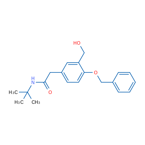 2-(4-(Benzyloxy)-3-(hydroxymethyl)phenyl)-N-(tert-butyl)acetamide 1g