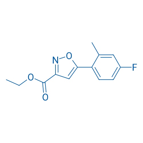 Ethyl 5-(4-fluoro-2-methylphenyl)isoxazole-3-carboxylate 250mg