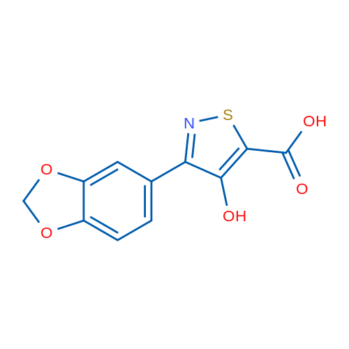 3-(Benzo[d][1,3]dioxol-5-yl)-4-hydroxyisothiazole-5-carboxylic acid 1g