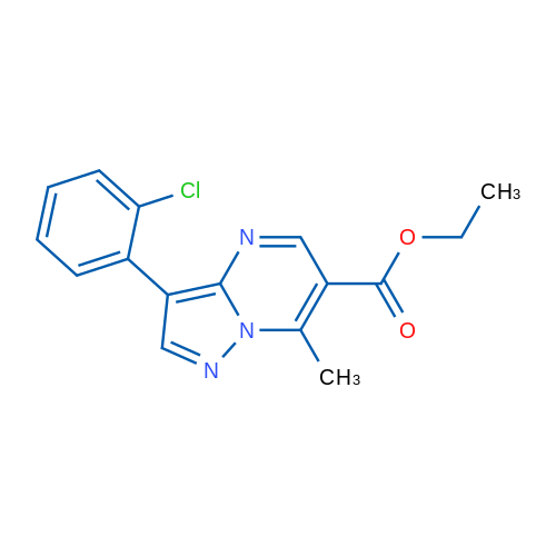 Ethyl 3-(2-chlorophenyl)-7-methylpyrazolo[1,5-a]pyrimidine-6-carboxylate 1g