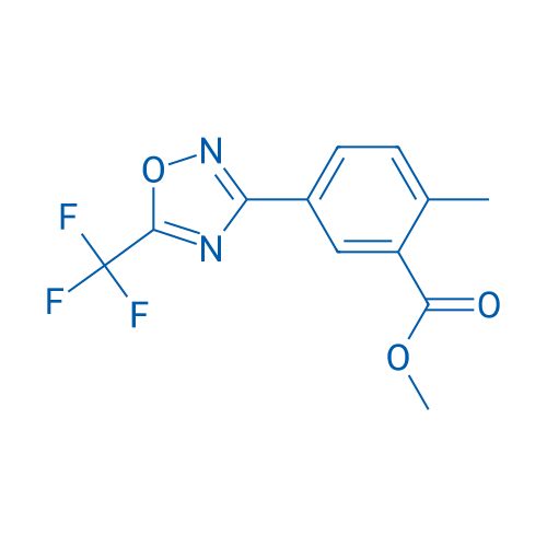 Methyl 2-methyl-5-(5-(trifluoromethyl)-1,2,4-oxadiazol-3-yl)benzoate 1g