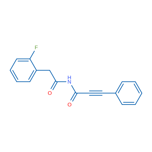 N-(2-(2-Fluorophenyl)acetyl)-3-phenylpropiolamide 1g