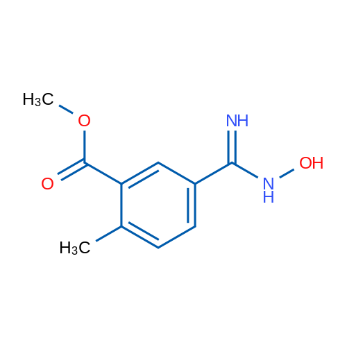 Methyl 5-(N-hydroxycarbamimidoyl)-2-methylbenzoate 250mg