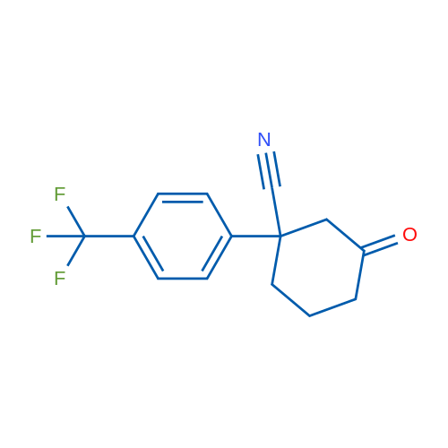 3-Oxo-1-(4-(trifluoromethyl)phenyl)cyclohexanecarbonitrile 1g