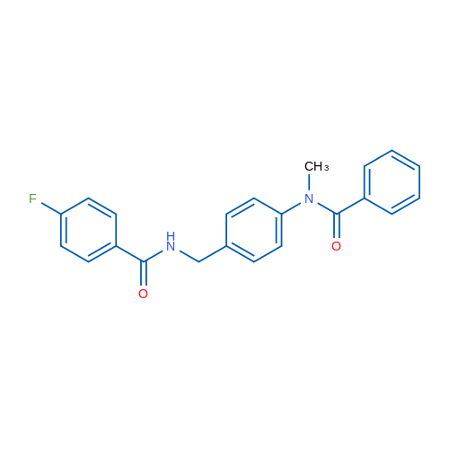 N-(4-((4-Fluorobenzamido)methyl)phenyl)-N-methylbenzamide 1g