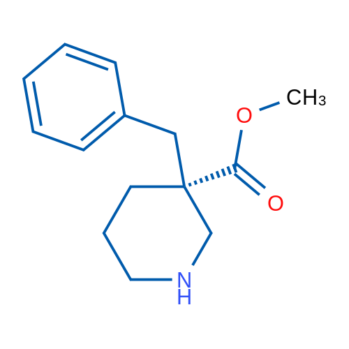 (R)-Methyl 3-benzylpiperidine-3-carboxylate 1g