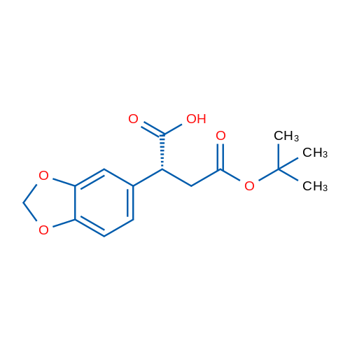(R)-2-(Benzo[d][1,3]dioxol-5-yl)-4-(tert-butoxy)-4-oxobutanoic acid 1g