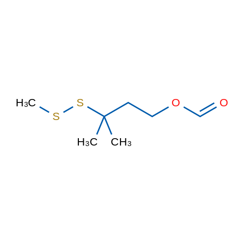 3-METHYL-3-(METHYLDISULFANYL)BUTYL FORMATE 5g