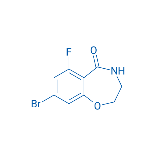 8-Bromo-6-fluoro-3,4-dihydrobenzo[f][1,4]oxazepin-5(2H)-one 1g