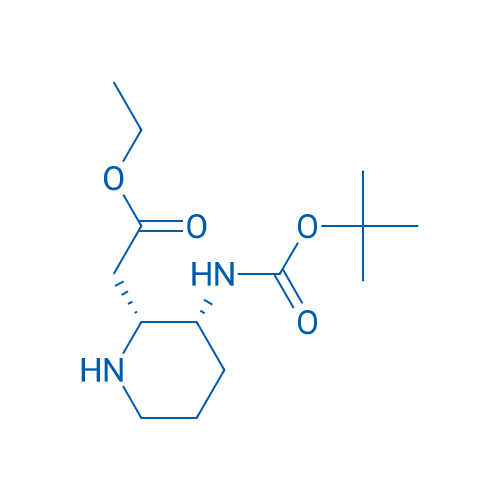 rel-Ethyl 2-((2R,3R)-3-((tert-butoxycarbonyl)amino)piperidin-2-yl)acetate 1g