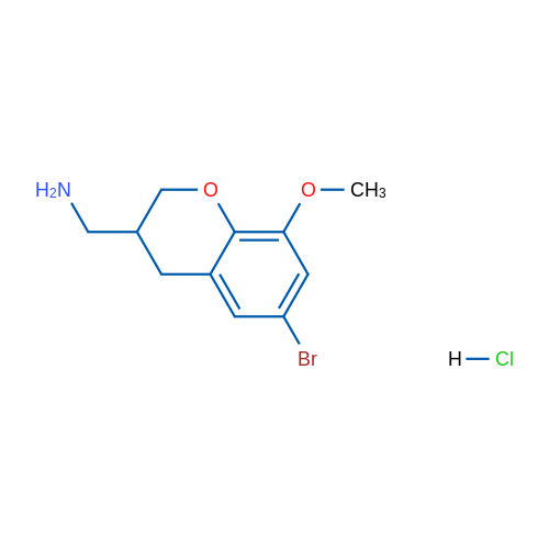 (6-Bromo-8-methoxy-chroman-3-yl)-methylamine hydrochloride 1g