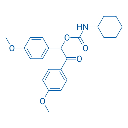 1,2-Bis(4-methoxyphenyl)-2-oxoethyl cyclohexylcarbamate 5g