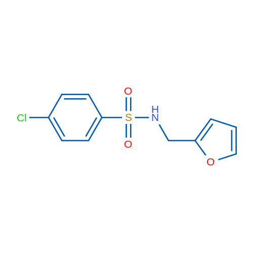 4-Chloro-N-[(furan-2-yl)methyl]benzene-1-sulfonamide 1g