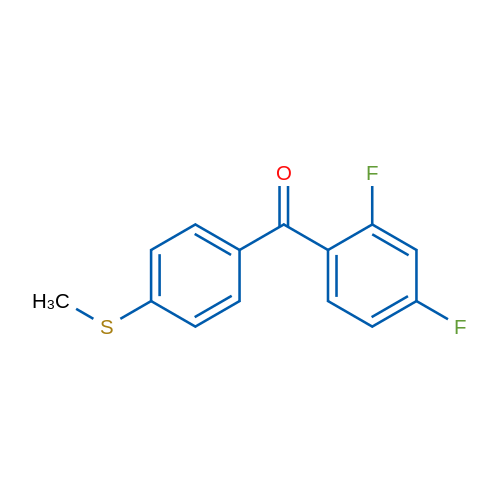 (2,4-Difluorophenyl)(4-(methylthio)phenyl)methanone 1g