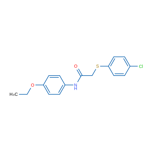 2-[(4-Chlorophenyl)sulfanyl]-N-(4-ethoxyphenyl)acetamide 1g