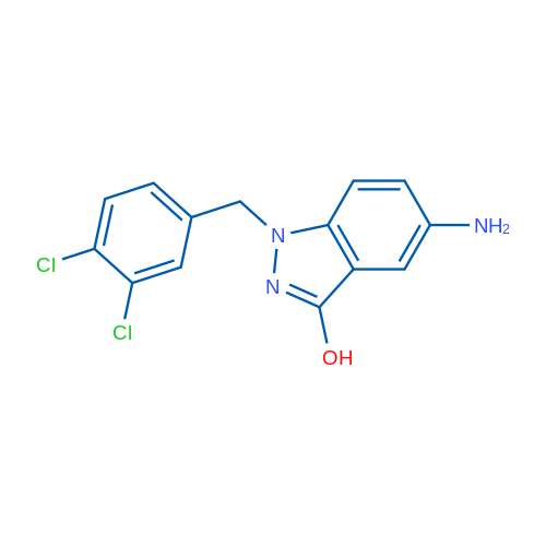 5-Amino-1-(3,4-dichlorobenzyl)-1H-indazol-3-ol 1g