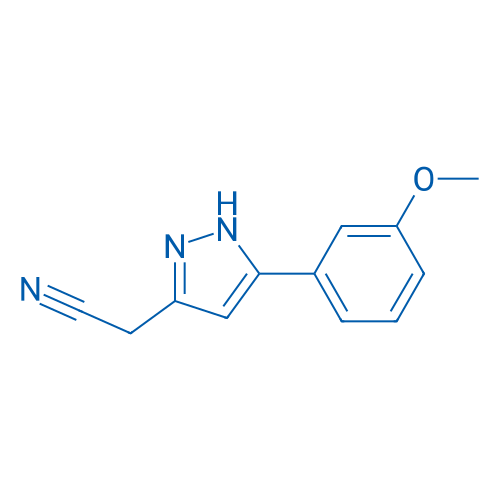 2-(5-(3-Methoxyphenyl)-1H-pyrazol-3-yl)acetonitrile 1g