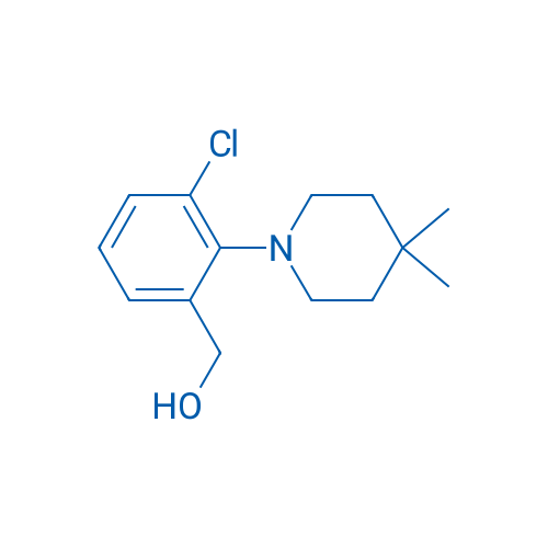 3-Chloro-2-(4,4-dimethyl-1-piperidinyl)benzyl alcohol 250mg