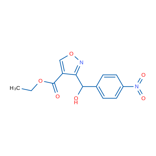 Ethyl 3-(hydroxy(4-nitrophenyl)methyl)isoxazole-4-carboxylate 1g