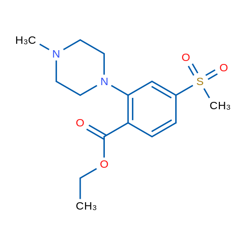 Ethyl 2-(4-methylpiperazin-1-yl)-4-(methylsulfonyl)benzoate 1g