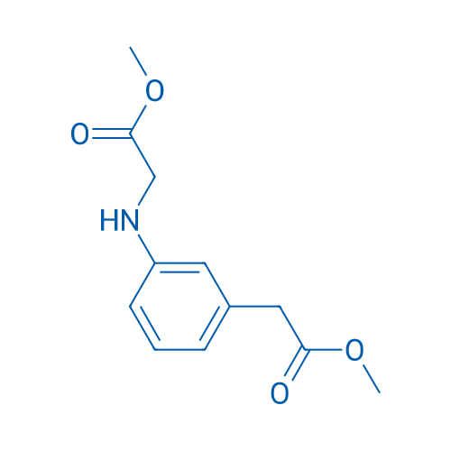 Methyl 2-(3-((2-methoxy-2-oxoethyl)amino)phenyl)acetate 250mg