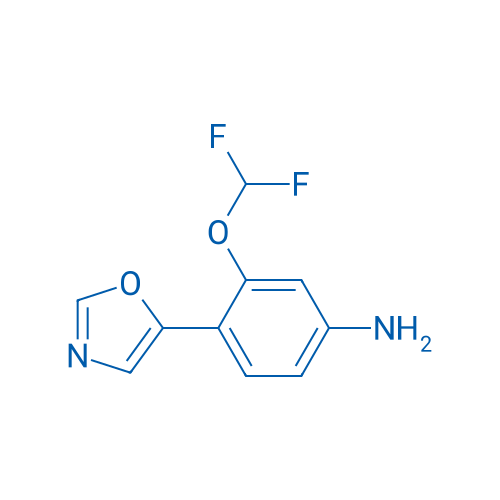 3-(Difluoromethoxy)-4-(oxazol-5-yl)aniline 1g