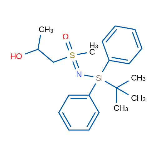 1-(N-(tert-Butyldiphenylsilyl)-S-methylsulfonimidoyl)propan-2-ol 250mg