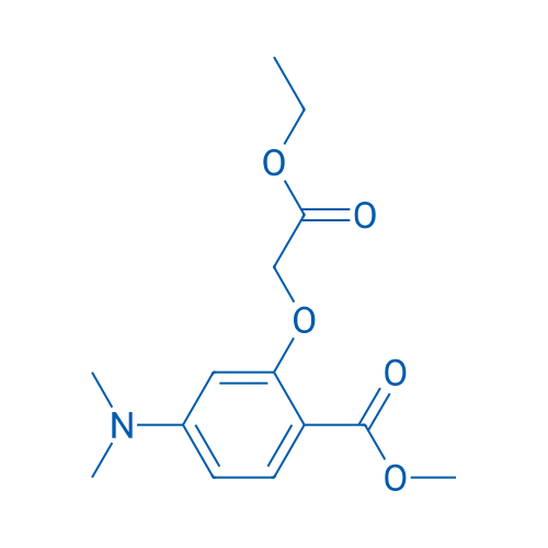 Methyl 4-(dimethylamino)-2-(2-ethoxy-2-oxoethoxy)benzoate 250mg