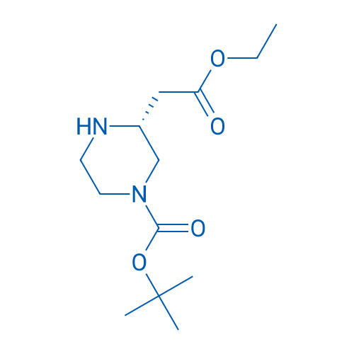 (R)-tert-Butyl 3-(2-ethoxy-2-oxoethyl)piperazine-1-carboxylate 50mg