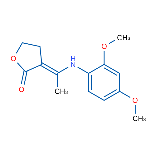 (3E)-3-{1-[(2,4-dimethoxyphenyl)amino]ethylidene}oxolan-2-one 1g