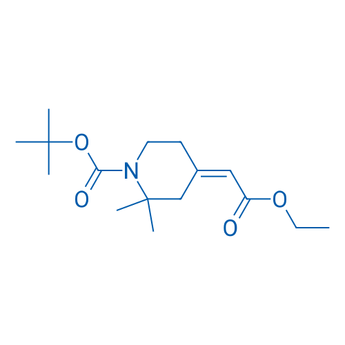 tert-Butyl (Z)-4-(2-ethoxy-2-oxoethylidene)-2,2-dimethylpiperidine-1-carboxylate 250mg