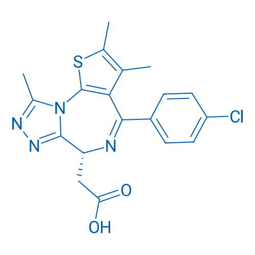 2-((6R)-4-(4-chlorophenyl)-2,3,9-trimethyl-6H-thieno[3,2-f][1,2,4]triazolo[4,3-a][1,4]diazepin-6-yl)acetic acid 50mg