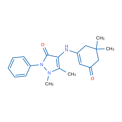 4-[(5,5-Dimethyl-3-oxocyclohex-1-en-1-yl)amino]-1,5-dimethyl-2-phenyl-2,3-dihydro-1H-pyrazol-3-one 100mg