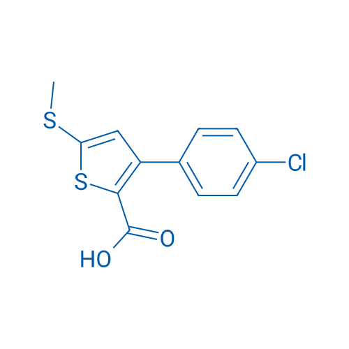 3-(4-Chlorophenyl)-5-(methylsulfanyl)thiophene-2-carboxylic acid 1g