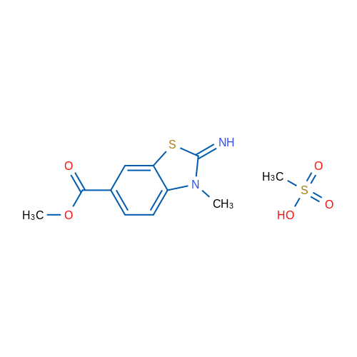 Methyl 2-imino-3-methyl-2,3-dihydrobenzo[d]thiazole-6-carboxylate methanesulfonate 10g