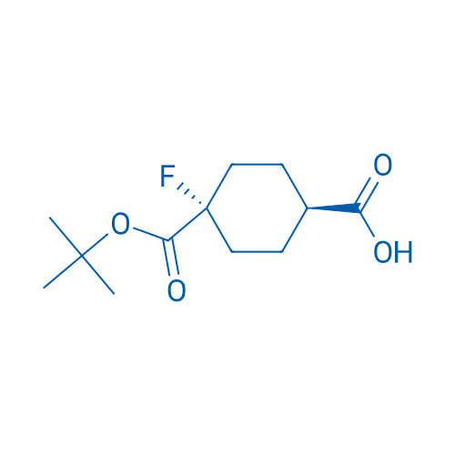 Rel-(1r,4r)-4-(tert-butoxycarbonyl)-4-fluorocyclohexane-1-carboxylic acid 250mg