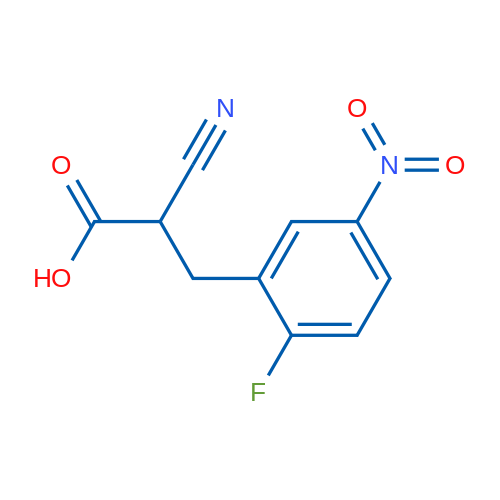 2-Cyano-3-(2-fluoro-5-nitrophenyl)propanoic acid 250mg