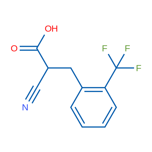 2-Cyano-3-(2-(trifluoromethyl)phenyl)propanoic acid 1g