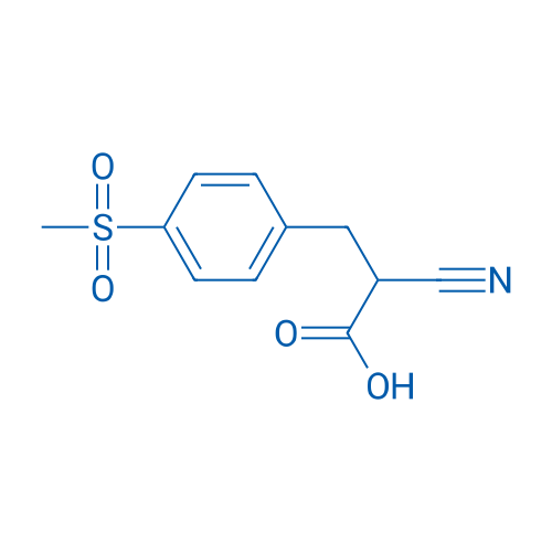 2-Cyano-3-(4-(methylsulfonyl)phenyl)propanoic acid 250mg
