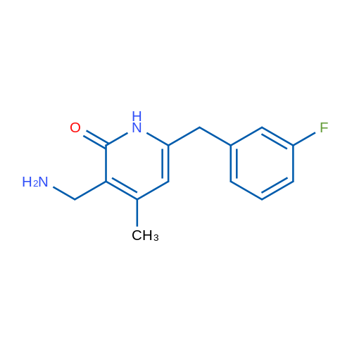 3-(Aminomethyl)-6-(3-fluorobenzyl)-4-methylpyridin-2(1H)-one 100mg