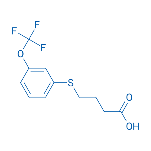 4-((3-(Trifluoromethoxy)phenyl)thio)butanoic acid 250mg
