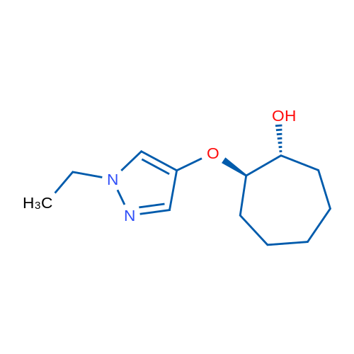 (1R,2R)-2-[(1-Ethyl-1H-pyrazol-4-yl)oxy]cycloheptan-1-ol 1g