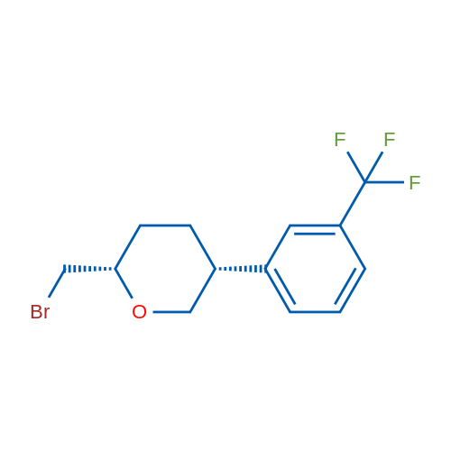 (2S,5R)-2-(Bromomethyl)-5-[3-(trifluoromethyl)phenyl]oxane 1g