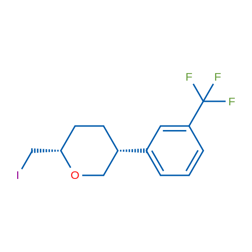 (2S,5R)-2-(Iodomethyl)-5-[3-(trifluoromethyl)phenyl]oxane 1g