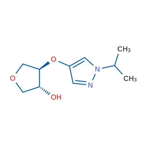 (3R,4R)-4-{[1-(propan-2-yl)-1H-pyrazol-4-yl]oxy}oxolan-3-ol 1g