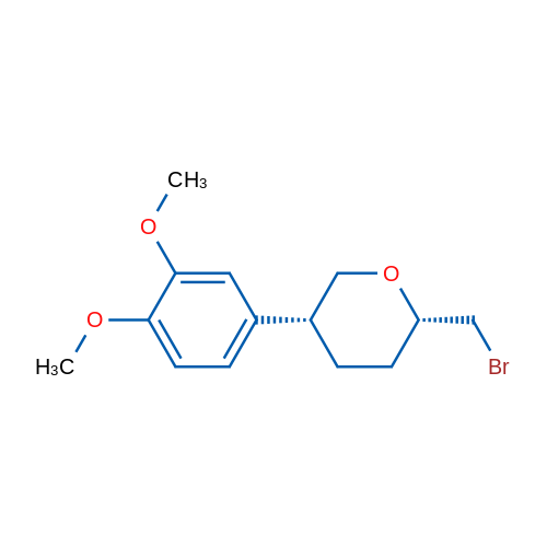 (2S,5R)-2-(Bromomethyl)-5-(3,4-dimethoxyphenyl)oxane 1g